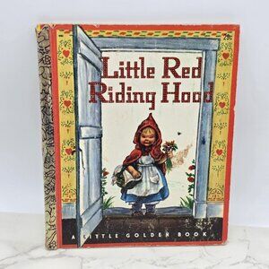 Vintage 1948 A Little Golden Book Little Red Riding Hood By Elizabeth Jones